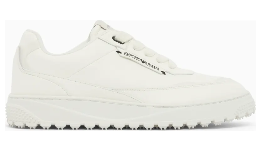 Armani Lace-Up Sneakers With A Textured Rubber Sole (EM006510-AF27353-U0003)
