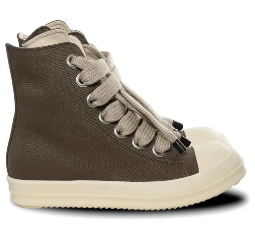 Rick Owens Drkshdw Jumbolace High-Top-Sneakers “Black” (DU01F4818DOW2)