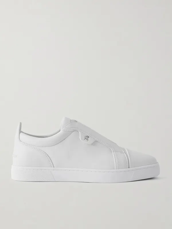 Christian Louboutin St Louis Leather Slip-On Sneakers White (3250668)