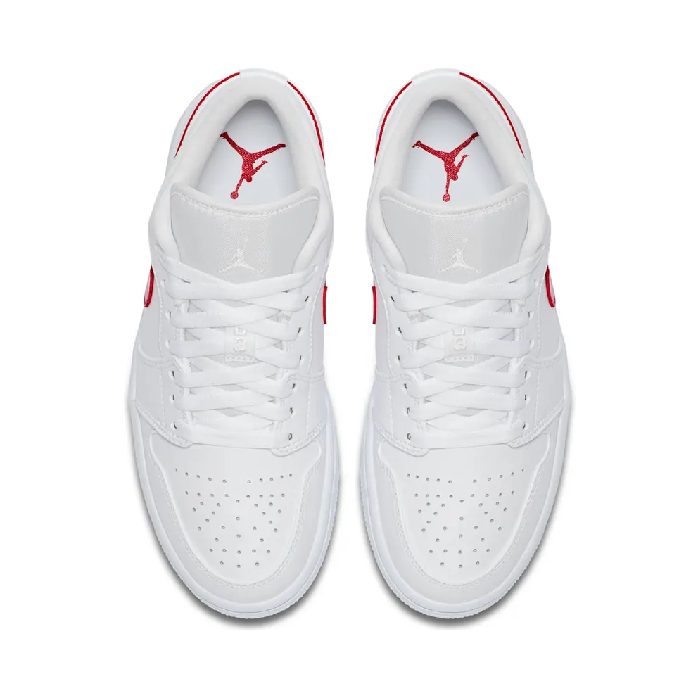 Jordan 1 Low White University Red (W) White/University Red-White (AO9944-161)