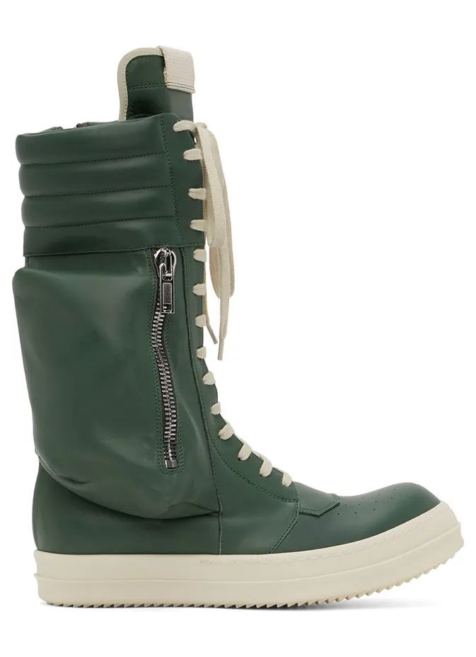 Rick Owens Gray Cargobasket Sneakers (RU02B2899 LCG)