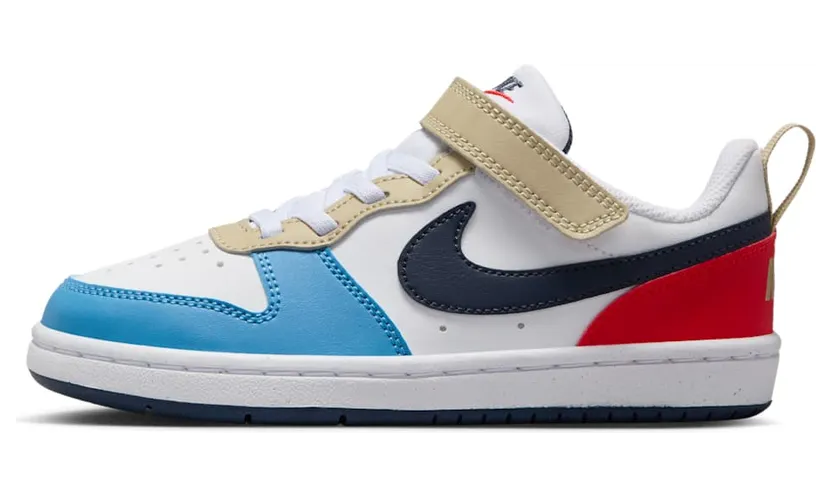 Nike Court Borough Low Recraft White Thunder Blue Light Crimson (DV5457-124)