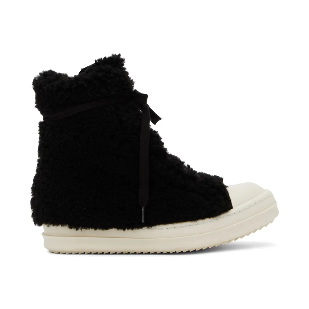 Rick Owens Black Shearling Strobe (RU02B2890 LSHP)