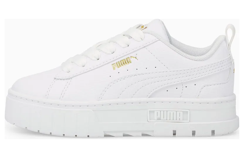 Puma Mayze leren Goud/Wit (384528-01)
