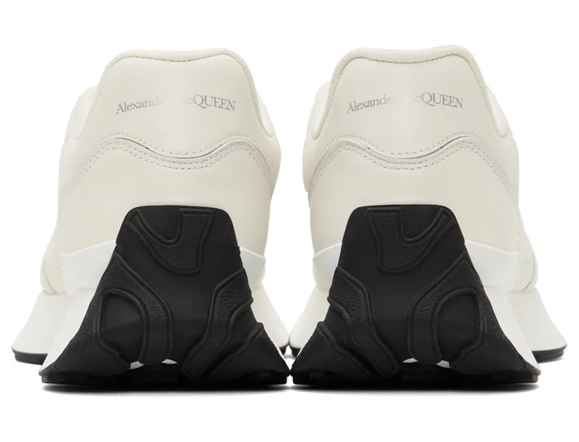 Alexander McQueen White Sprint Runner Sneakers (687995WIC92) (2)