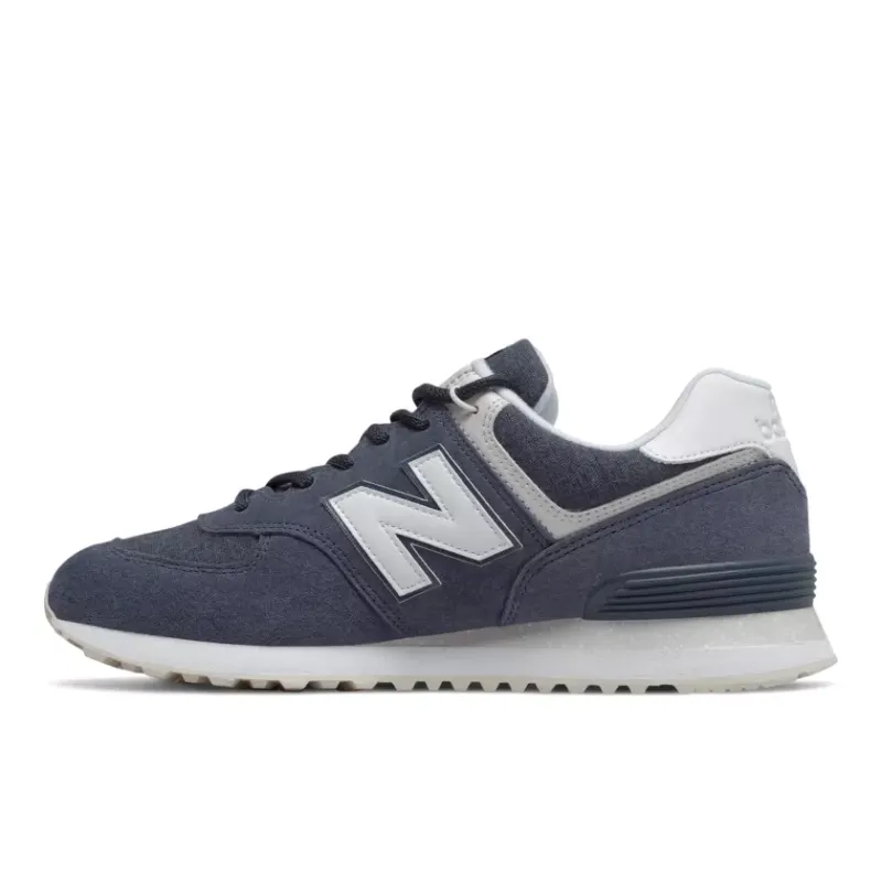 New Balance 574 Fleece Navy Navy/White (ML574SPZ)