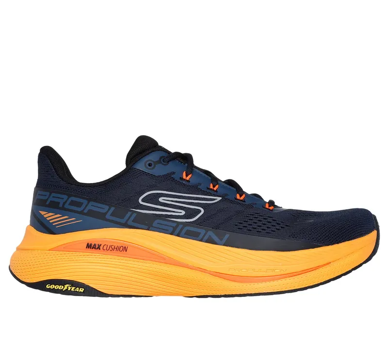 Skechers Max Cushioning Propulsion Sneaker Marine/Orange