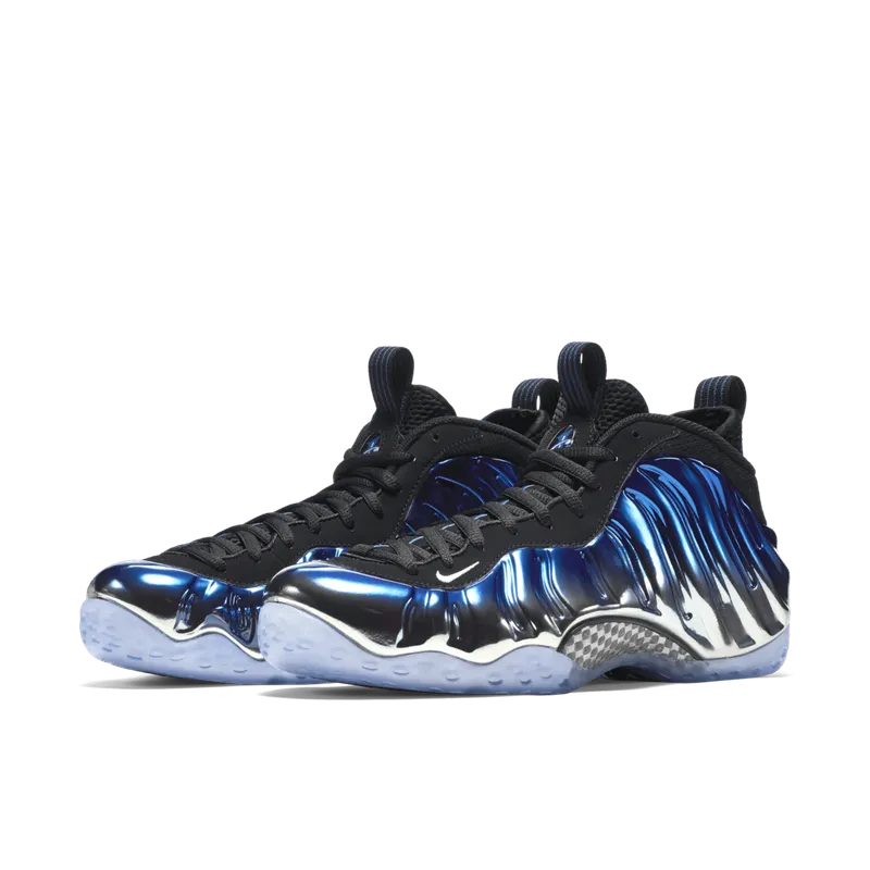 Nike Air Foamposite One Blue Mirror Metallic Silver/Black-Dark Neon Royal-White (575420-008)