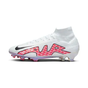 Nike Zoom Mercurial Superfly 9 Elite FG “White / Coconut Milk / Bright Crimson / Off-Noir” (DJ4977-101)