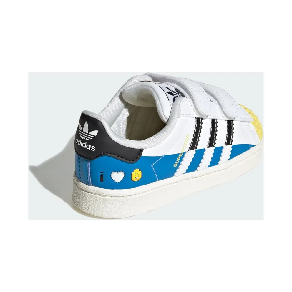 adidas Superstar x LEGO® Kids Cloud White / Core Black / Bright Blue (IF2913)