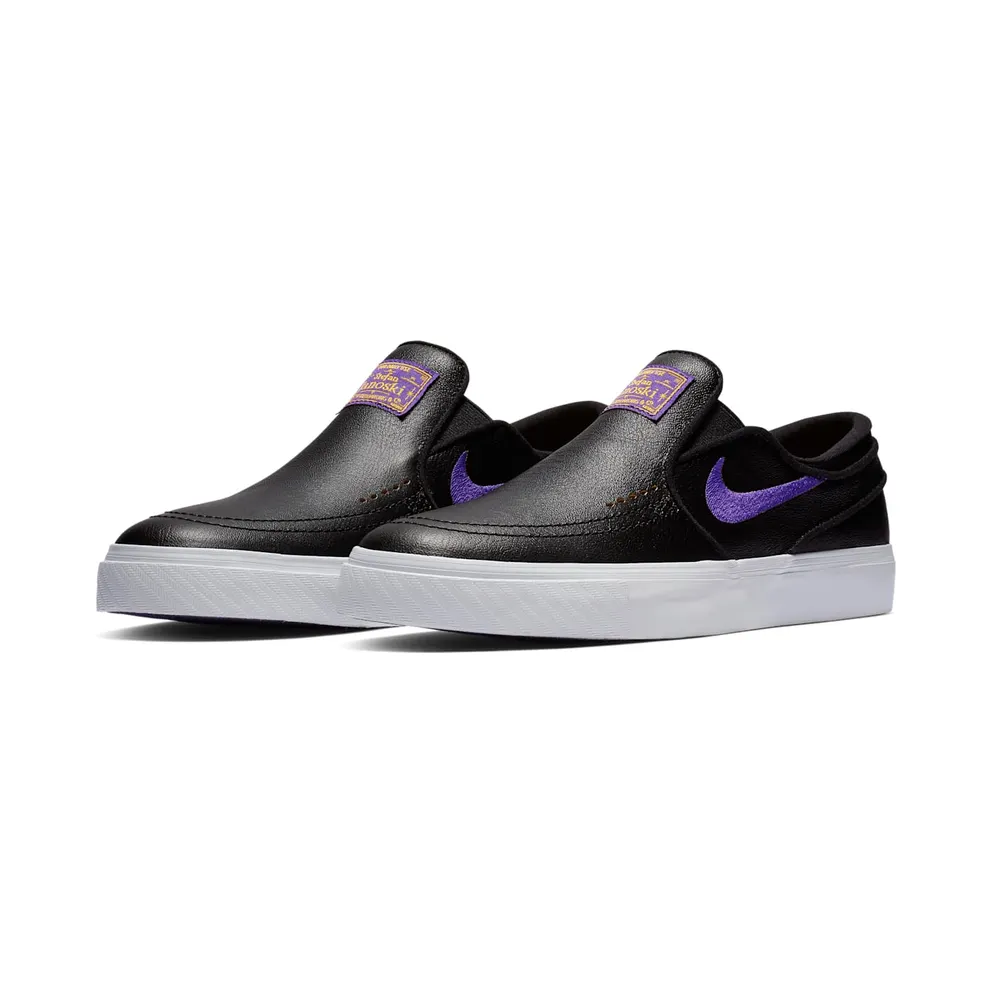 Nike SB Zoom Stefan Janoski Slip NBA Lakers Black/Field Purple-Amarillo (BQ6396-024)
