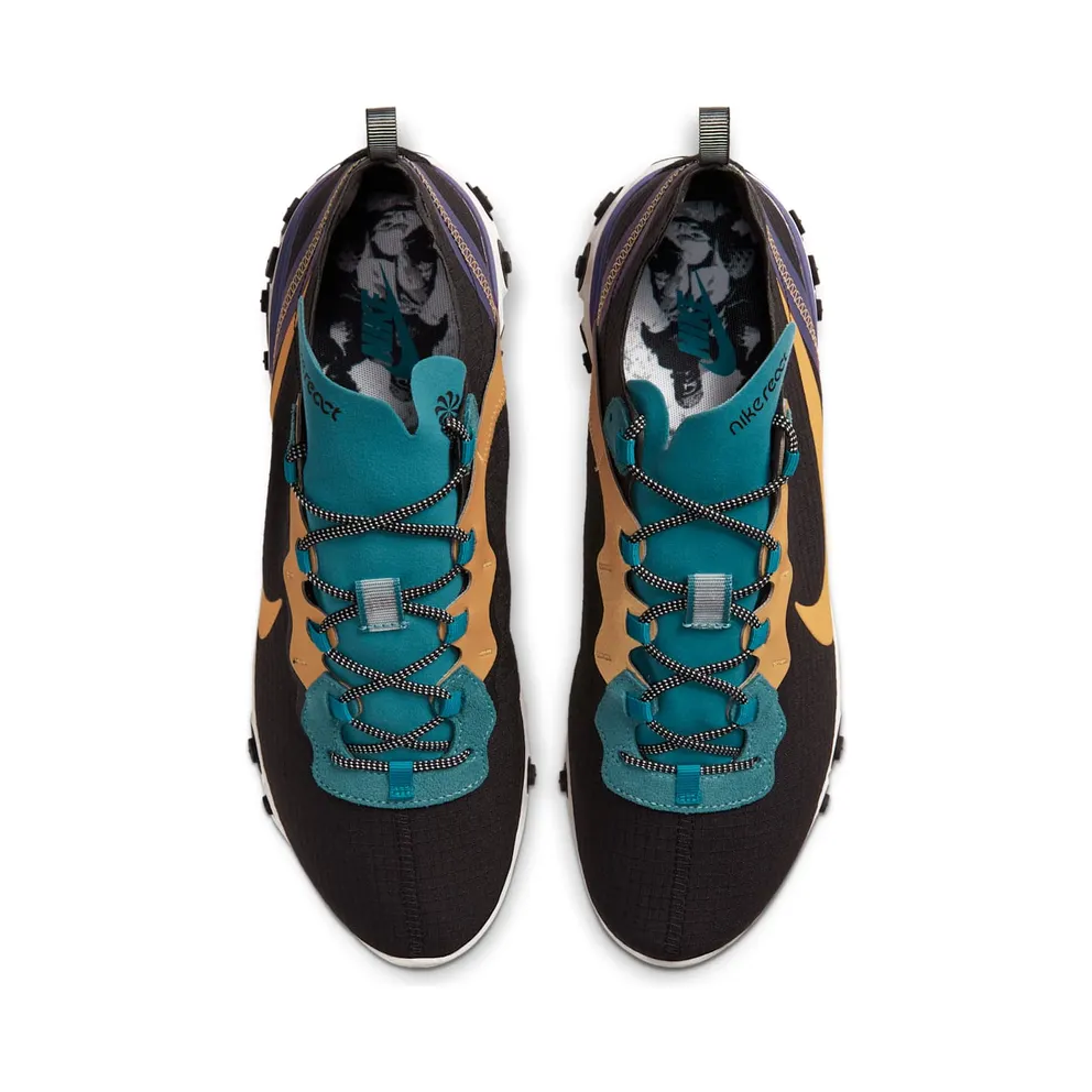 Nike React Element 55 PRM Black Mineral Cyan Black/Mineral Cyan/Voltage Purple (CI9593-002)