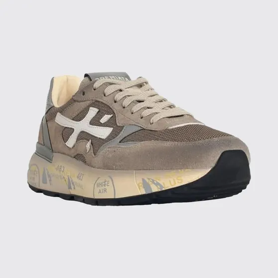 Premiata Mick Suede and Nylon Sneakers Brown (MICK8118)