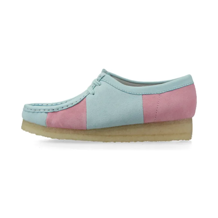 Clarks Originals Wallabee Pale Blue Stripe