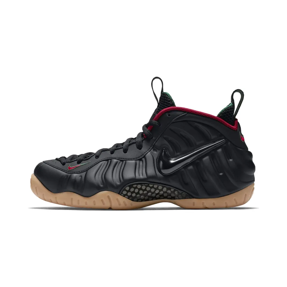 Nike Air Foamposite Pro Gucci Black/Gorge Green-Metallic Gold-Gym Red (624041-004)