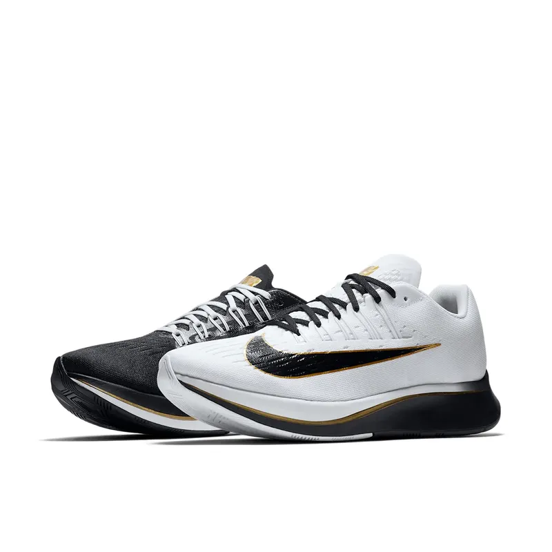 Nike Zoom Fly Mismatched Black/White-Metallic Gold (880848-006)