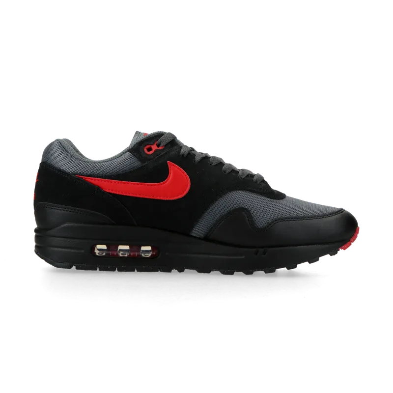 Nike Air Max 1 Essential (black / university red / iron grey) – FZ5808-008