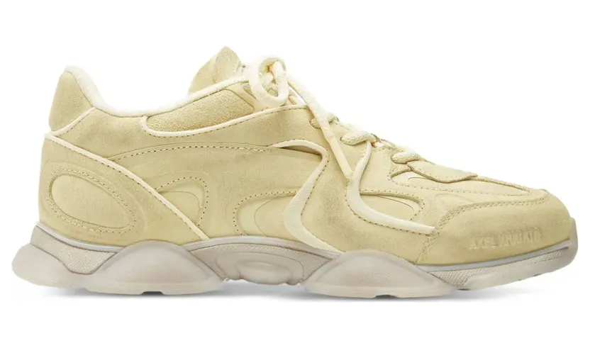 Axel Arigato Leren sneakers met vlakken – Geel (F3490006)