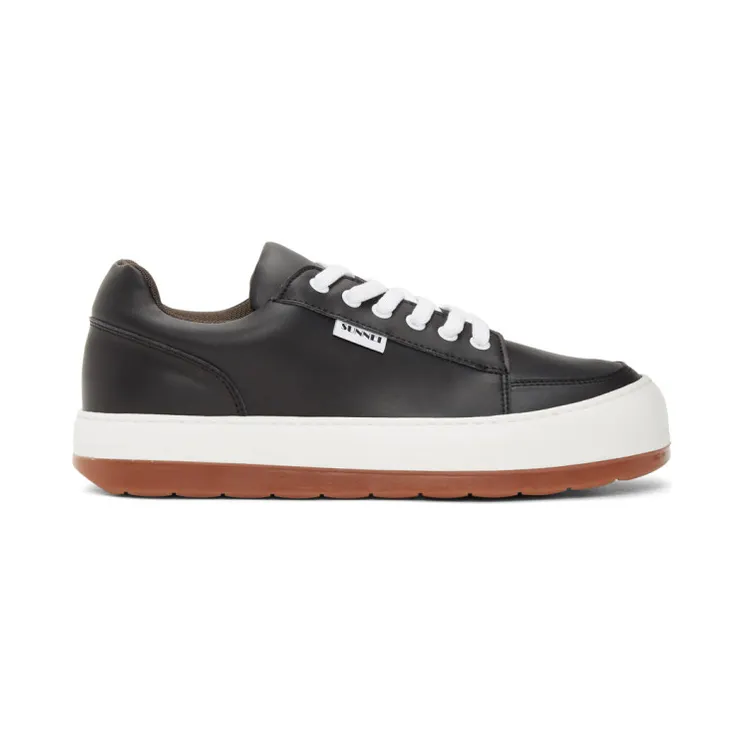 Sunnei Black Leather Dreamy Sneakers (D01BLACK)