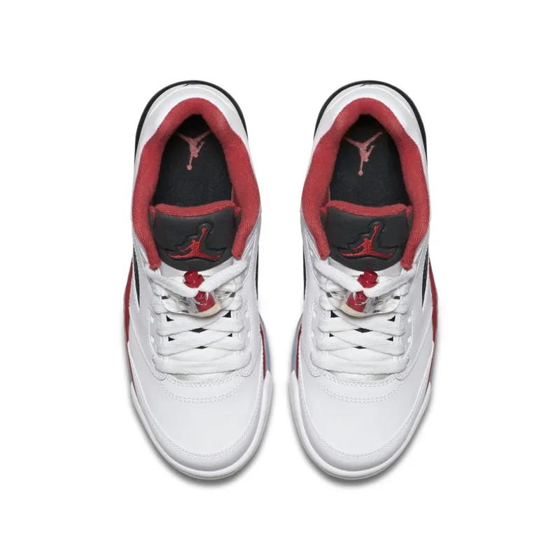 Jordan 5 Retro Fire Red 2016 (GS) White/Fire Red/Black (314338-101)