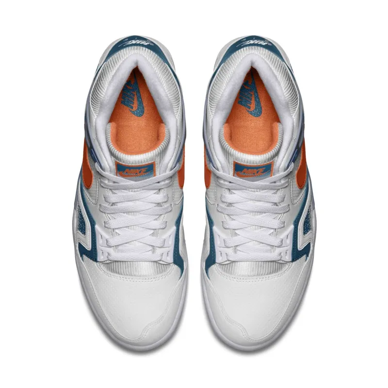 Nike Air Tech Challenge II Clay Blue (2014) White/Orange Burst-Clay Blue-Flat Silver (643089-184)