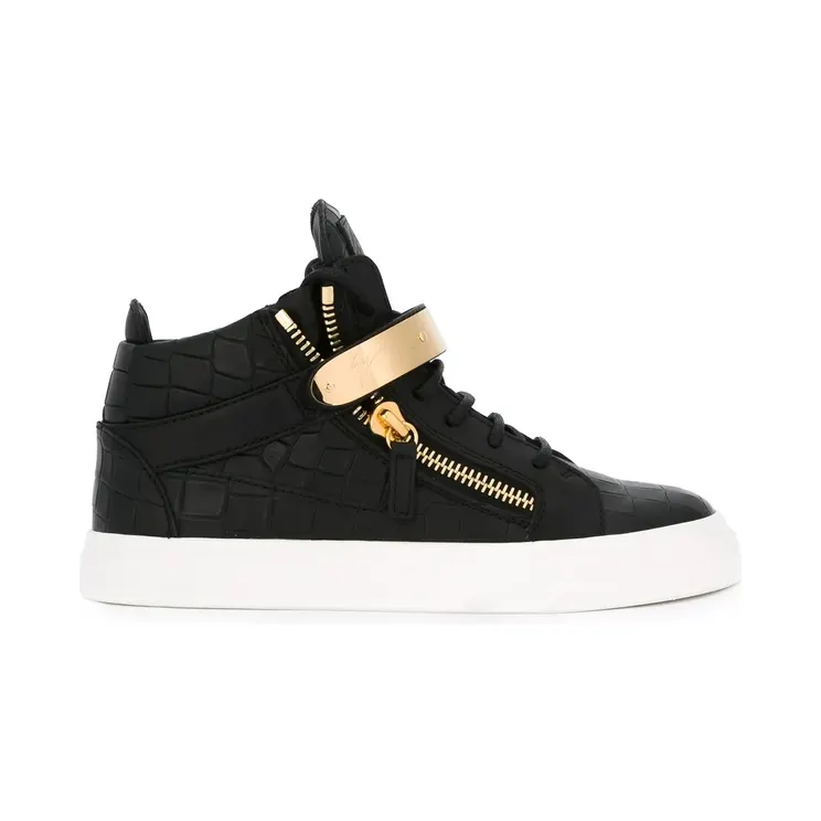 Giuseppe Zanotti High-Top-Sneakers mit Reißverschlüssen “Black” (RW6014002)