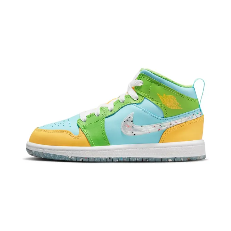 Jordan 1 Mid SE Glacier Ice Citron Pulse Action Green White (DX4370-400)