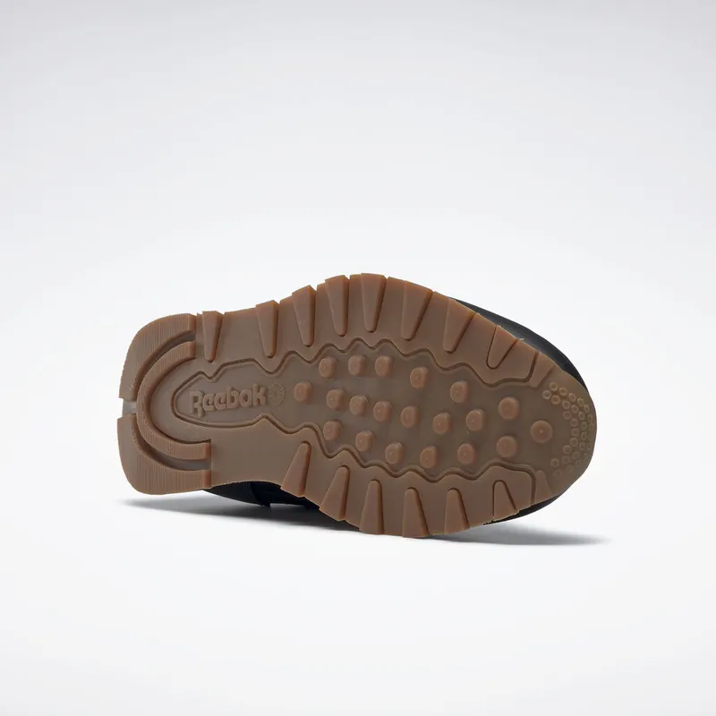Reebok Classic Leather Shoes Intense Black / Gum