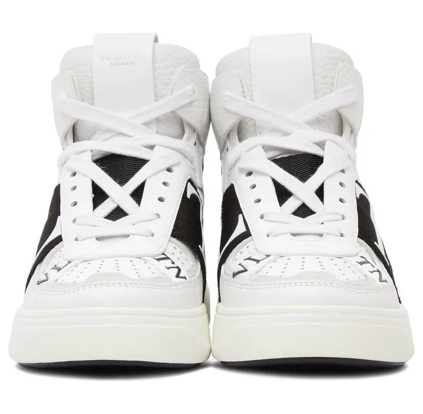 Valentino Garavani White & Black ‘VL7N’ Mid-Top Sneakers (VW0S0BF5WRQ) (2)