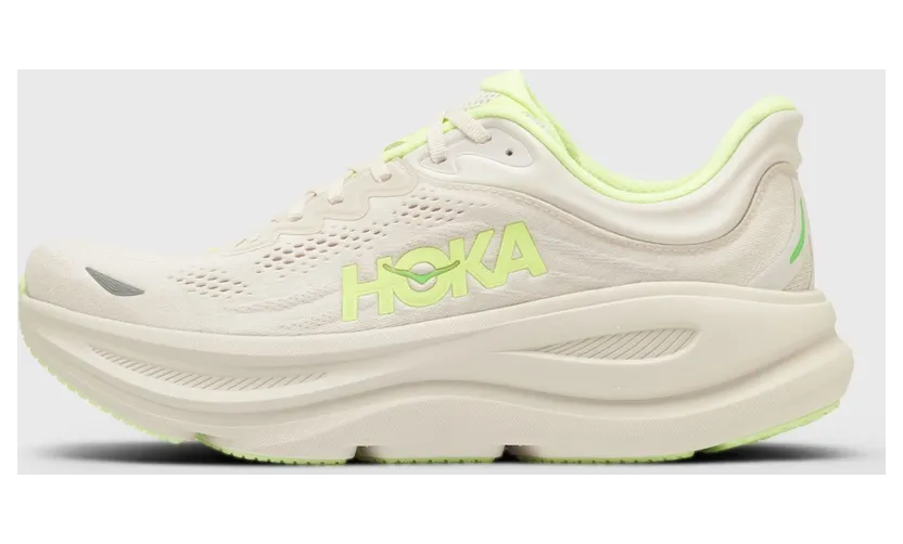 Hoka One Bondi 9 Grout Neon Yuzu
