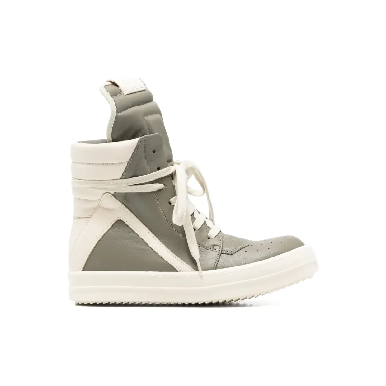 Rick Owens High-Top-Sneakers mit Einsätzen “Grey” (RP02F5894LGYLCO)