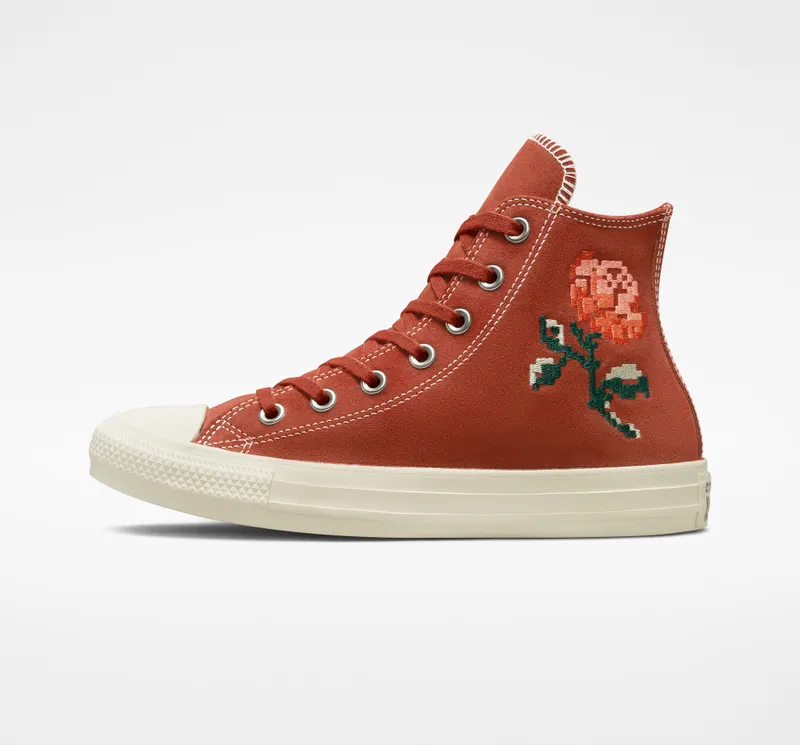 Converse Chuck Taylor All Star Embroidered Roses Rugged Orange/egret/midnight C