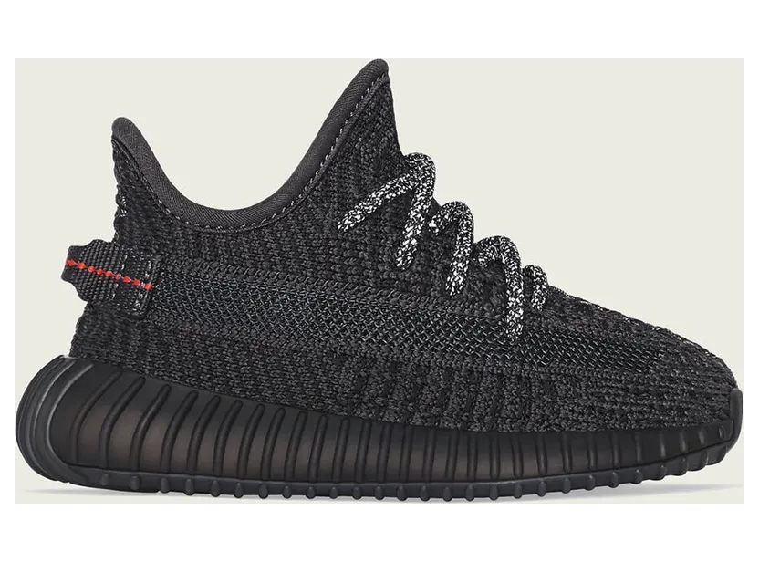 Adidas Yeezy Boost 350 V2 Infant ‘Black Non-Reflective’ Black/Black/Black (FU9011)