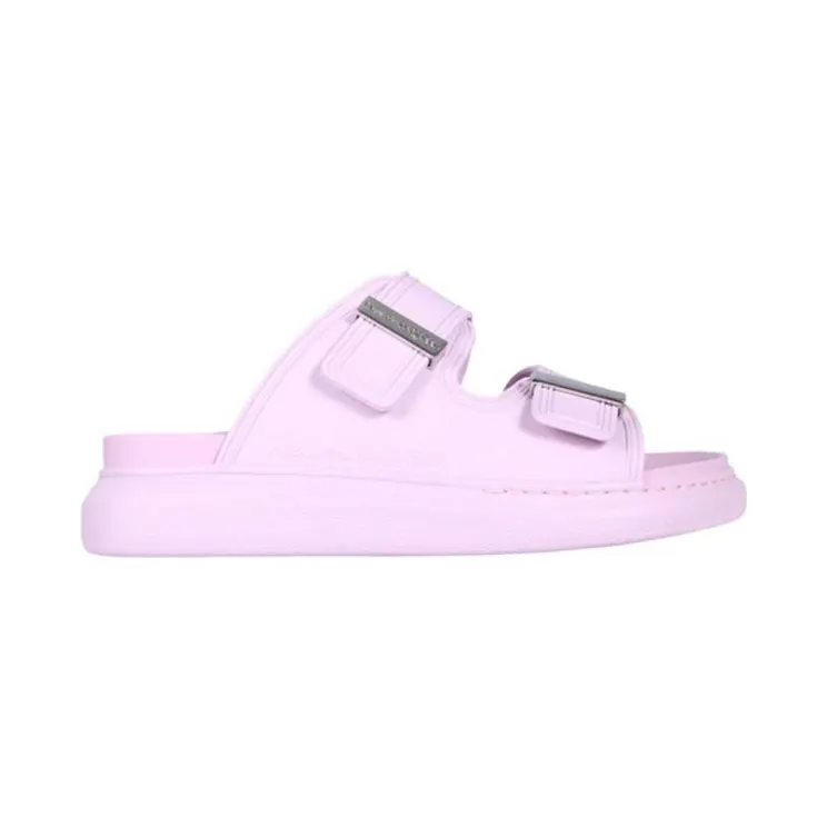 Alexander McQueen Hybrid Buckled Rubber Sandal Pink (658063W4Q515410)