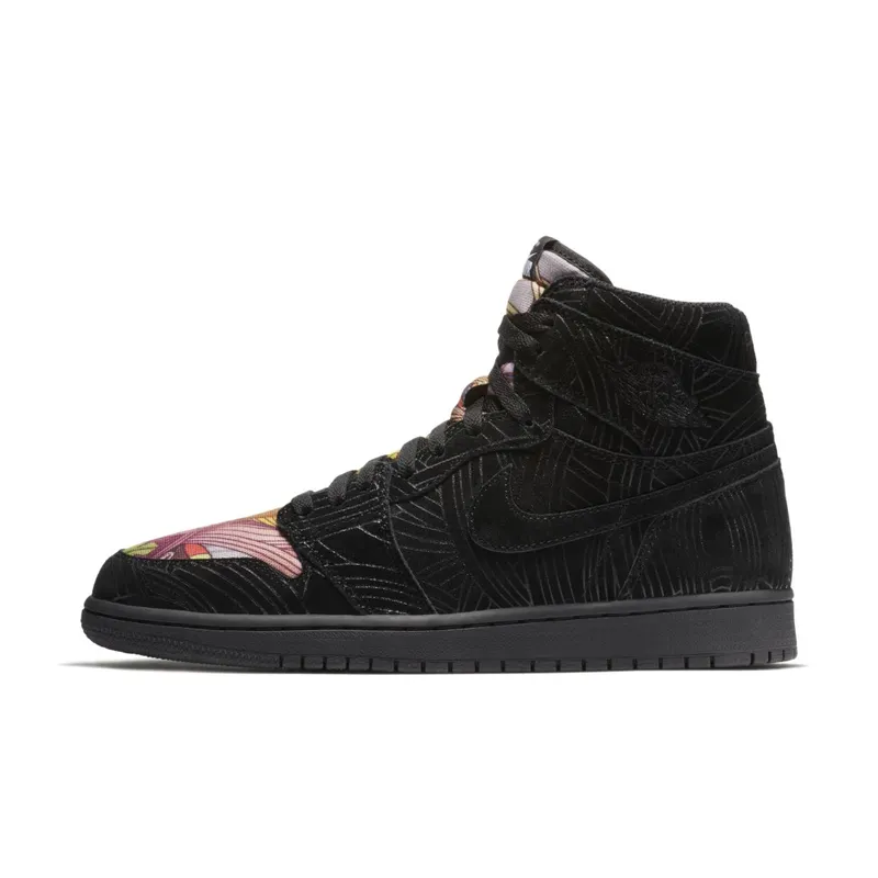 Jordan 1 Retro High Los Primeros Black/Black-Multi-Color (AH7739-001)