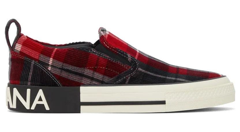 Dolce & Gabbana Red Check Custom 2.Zero Sneakers (CS1900-AQ009)