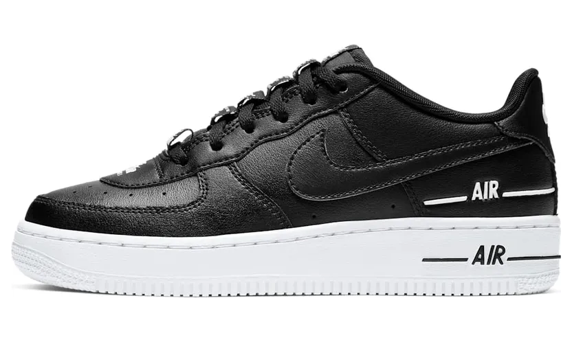 Nike Air Force 1 LV8 3’Black’ GS Black/Black/White (CJ4092-001)