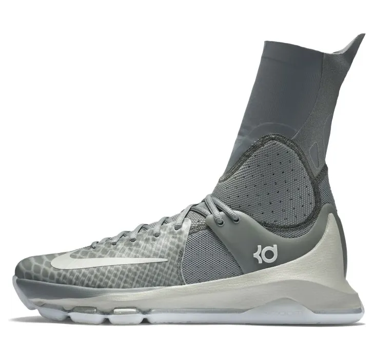 Nike KD 8 Elite ‘Tumbled Grey’ Tumbled Gray/Vivid Orange-Lunar Gray (834185-001)