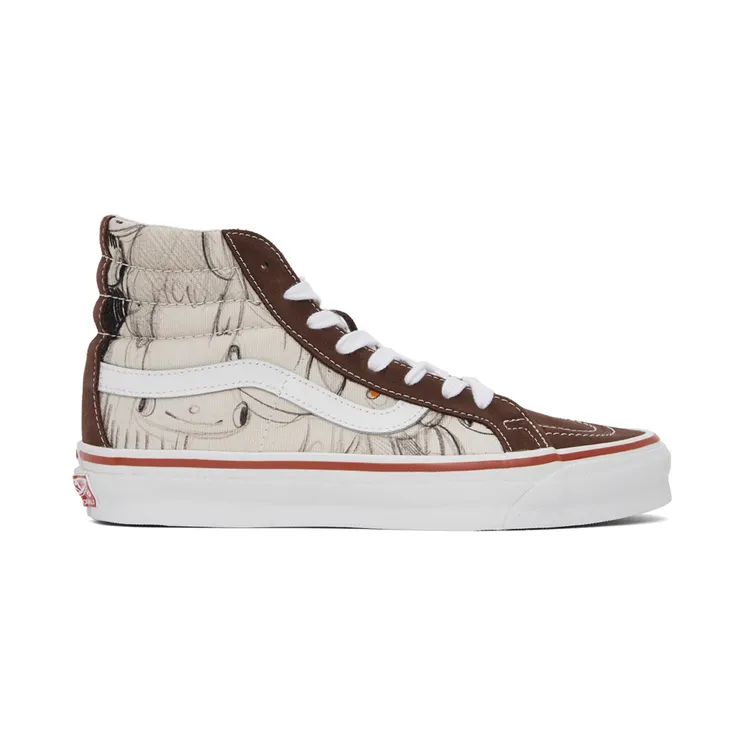 Vans Brown Javier Calleja Edition Vault OG Sk8-Hi LX High Sneakers (VN0A4BVB7041)