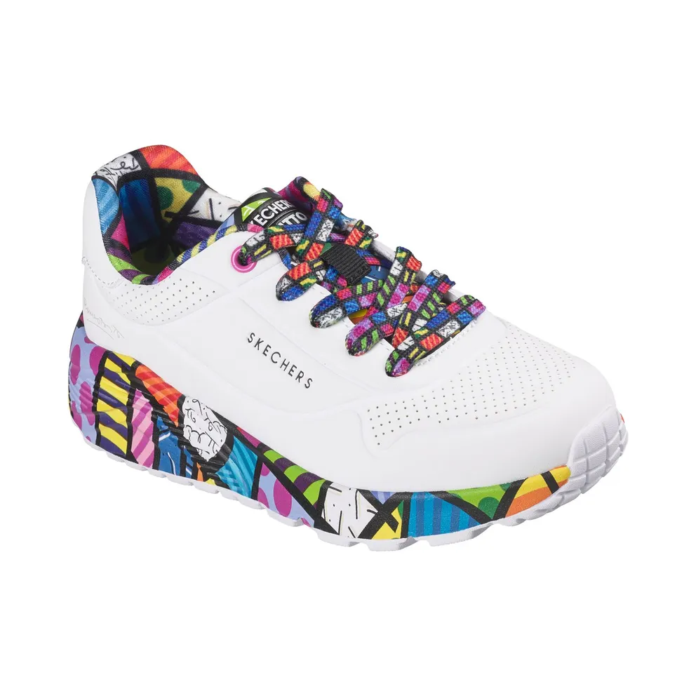 Skechers Britto: UNO Lite – Britto Landscape Sneaker White