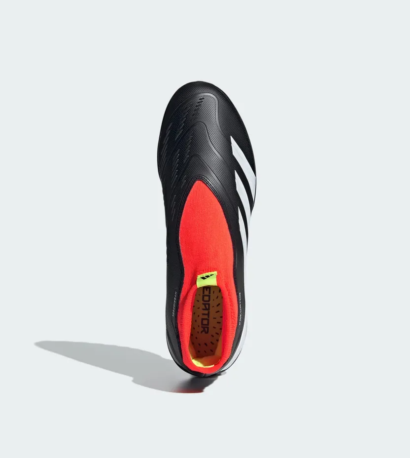 adidas Predator 24 League Laceless Turf Core Black Cloud White Solar Red (IG7715)