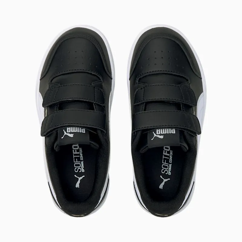 PUMA Shuffle Kids’ Black/White/Gold (375689-03)