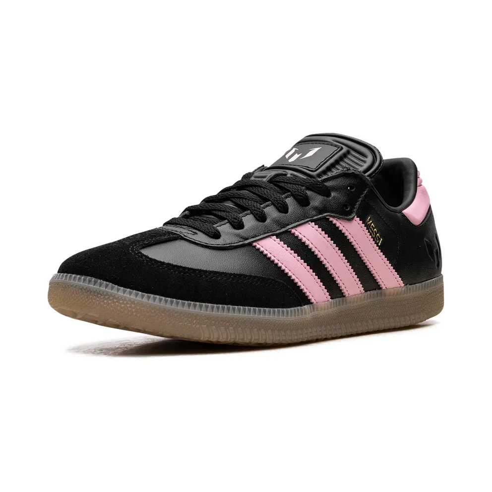 Adidas Samba Messi Indoor “Core Black / Gold Metallic / Gum” (JP7845)