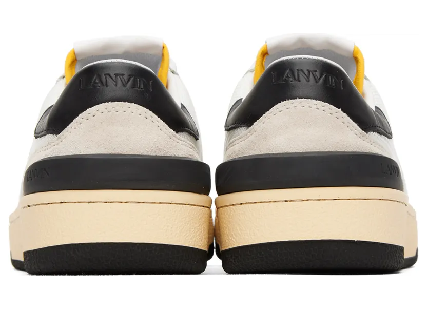 Lanvin White & Black Clay Sneakers (FM-SKDK00-NAS1-P21) (2)