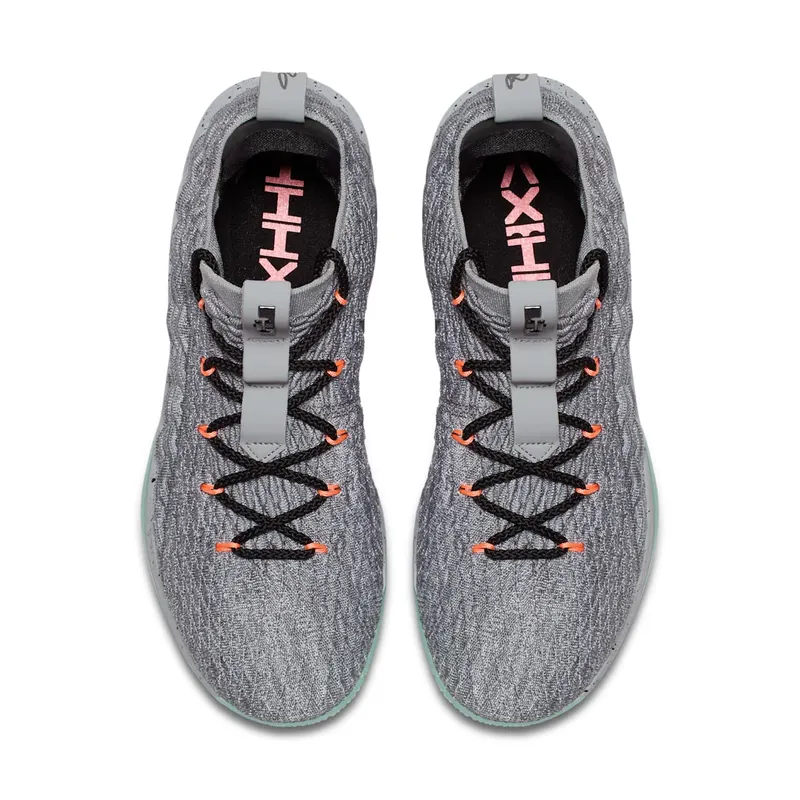 Nike LeBron 15 Low Melon Cool Grey/Black-Teal Tint-Sunset (AO1755-005)