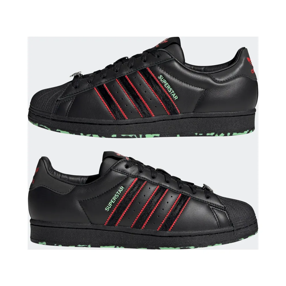 adidas Superstar Core Black / Cherry Red / Glory Mint (GW8843)