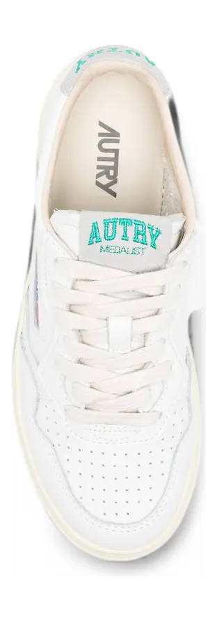 Autry Medalist Panelled Leather “White” (AULW HJ01) (4)