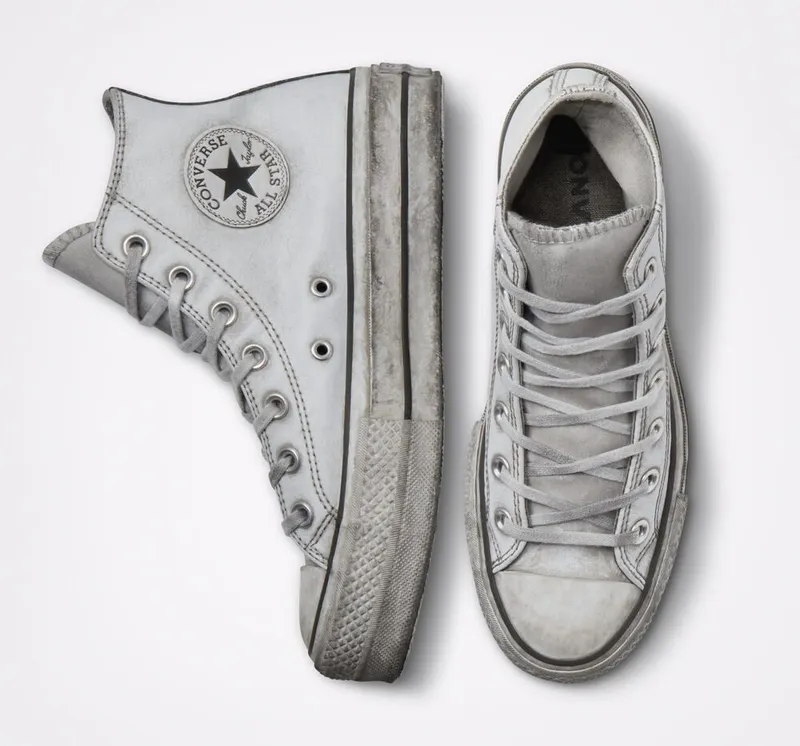 Converse Chuck Taylor All Star Leather Smoke Platform High Top (562909C)