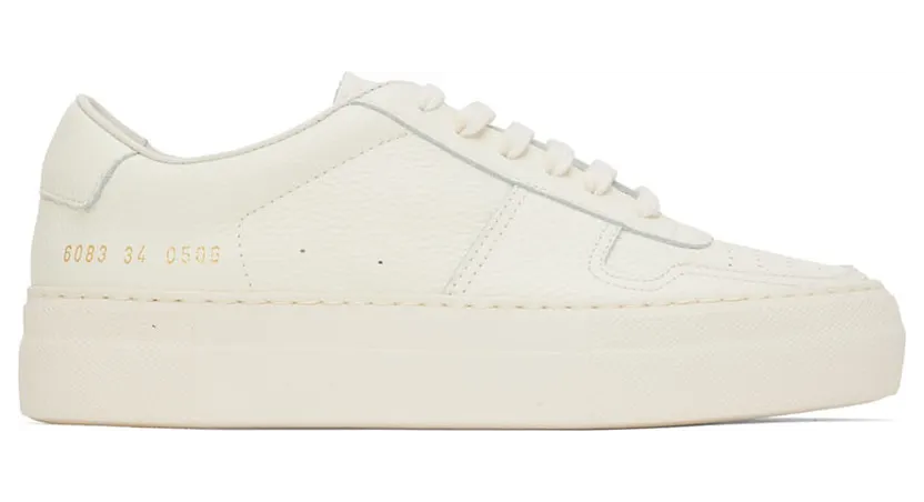 Common Projects White Summer Edition BBall Low Sneakers (6083)