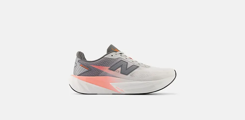 New Balance TCS NYC Marathon FuelCell Rebel v5 Grapefruit Grey Matter Poppy (MFCXNY5)